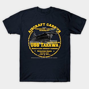 USS Tarawa CVA-40 aircraft carrier veterans T-Shirt